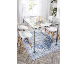 Origin Washable Garda Rug 80x150 in Blue | Size: 80 cm x 150 cm Origin Blue 80 cm x 150 cm
