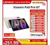 Origina Lenovo Xiaoxin Pad Pro GT Tablet CN Version 11.1'' 3.2K LCD 144Hz Display Snapdragon 8 Gen 3 8860mAh Android Pad PC 8GB 256GB White
