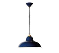 Anglepoise Original 1227 Brass Midi Wide Pendant Ink Blue