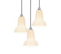 Original 1227 Mini Ceramic Cluster Pendant Pure White (3x Pendants + 1x Ceiling Rose Kit)