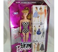 Original 1959 Blonde Barbie Doll 35th Anniversary Special Edition REPRODUCTION