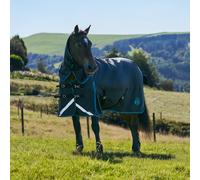 Original 200G Light-Medium Combo Neck Turnout Rug - Black, Black 7'0