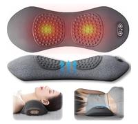 Original 3-in-1Back Massager, Prevalnt 3-in-1 Back Massager with Airbag Lifting, Vibration & Heat, Whisper Quiet Operation, Promote Relaxation in The Back & Neck (Light Gray)