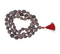 Original 3 Mukhi Rudraksha Kantha Mala - 53 + 1 Beads | Three-Faced Rudraksh Necklace for Puja, Meditation & Healing | Spiritual Japa Mala for Men & Women | Handmade Nepali Rudraksha Bead Rosary
