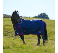 Original 50g Lightweight Standard Neck Turnout Rug Navy/Red, Navy 6'6