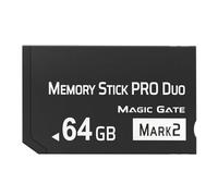 Original 64GB Memory Stick Pro Duo MARK2,High-Speed Memory Stick Duo Compatible with PSP1000 2000 3000 Accessories and Digital Camera Memory Cards (black-64GB)