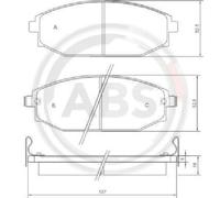 Original A.B.S. Brake Pad Set Disc Brake 37173 for Hyundai Mitsubishi