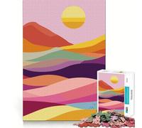 Original Abstract Mountain Landscape 1000 Piece Jigsaw Puzzles for Teenagers Jigsaw Intellect Toy Family Joy Quality Cut Stylish Gift (50x75cm)