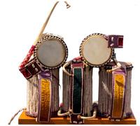 Original African Talking Drum For Adults with Leather Handle & TWO (2) Wooden Beaters - Yoruba Ilu Gan Gan from Nigeria