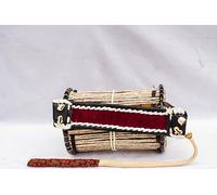 Original African Talking Drum For Kids with Wooden Beater - Nigerian Ilu Gan Gan for Kids (Size: Small)