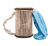 Original African Talking Drum from Nigeria with Towel Handle and Wooden Beater - Ilu Gan Gan