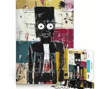 Original Amish Figure in Black Adults 1000 Piece Jigsaw Puzzle Brain Challenge Toy Stress Relief Clear Cut Wall Art Decor (38x52cm)