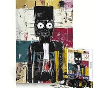 Original Amish Figure in Black Jigsaw Puzzles for Adults1000 Pieces Strong Logic Toy Tension Relief Clear Edge Premium Gift (38x26cm)