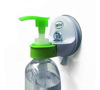 ORIGINAL AngellPod® Repositionable & Adjustable Wall Mount Hand Sanitiser Pump Bottle Holder for ANY SIZE (500ml+). Hand sanitizer, soap dispenser holder. SUCTION-CUP + Self-Adhesive = NO TOOLS!