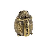 Original Antique Collection and Playing with Small Copper Ware Congratulations on Becoming Rich Copper Mouse Press Paper Watcher Zodiac Rat Ornament