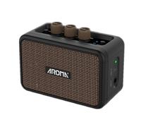 Original AROMA 5W Mini Guitar Amp, 2-in-1 Bluetooth Speaker for Practice, 7H Playtime 2000mAh, Overdrive Switch, Dual Jacks, Portable for Home Use