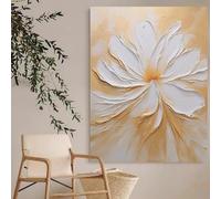 Original Art Images Daisy Flower 100% Hand Painted Oil Painting On Canvas Abstract Frameless Texture Artwork Aesthetic Art Wall Decor For Living Room 120X200Cm(47.2X78.7Inch)