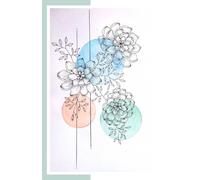 Original Arty Vibes: Premium A5 Dotted Grid Journal - Hand-Painted Watercolor & Ink Florals by Sanika: 120 Numbered Pages with Habit Tracker, Index, ... for Bullet Journaling and Creative Planning