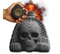 Original Aztec Death Whistle - Handmade Silbato Azteca - 125+ dB Ceramic Scream Whistle - Unique Gift for Collectors, Ritual Sound Tool & Ancient Artifact (Grey Aztec)