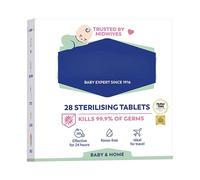 Original Baby Sterilising Tablets, Cold Water Antibacterial Antiseptic Cleaner, Kills 99.9% of Germs, 28 Tablets (1 Pack)