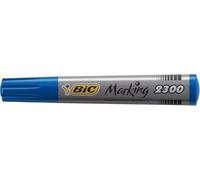ORIGINAL BIC PERMANENT MARKERS 2300 THICK CHISEL TIP BLACK RED BLUE MULTI SURFACE USE COLOUR AND QUANTITY OPTIONS AVAILABLE (CHISEL TIP, BLUE, 5)
