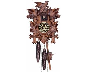 Original Black Forest Carved Cuckoo Clock by Clockvilla, Mechanical Bird, New from the Black Forest