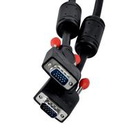 Original Black New Lindy HQ SVGA VGA / D-Sub 5M Cable 37375 D-Sub 15-Pin Male