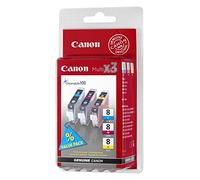 Original Black Printer Ink for Canon Pixma MP 600 Series Canon iP3300/CLI-8 0621B026 - 3x Premium Toner Cartridge - Cyan/Magenta/Yellow - 3 x 13 ml