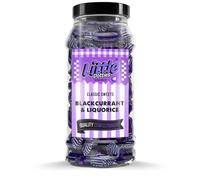Original Blackcurrant and Liquorice Retro Sweet Gift Jar - by Little Dotties | Traditional Candy Treats | Pick and Mix Boiled Sweets | 445 grams | Perfect for: Gifts | Birthdays | For Sharing