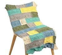 Original Blanket 3D swear words quilt in bright and bright colours