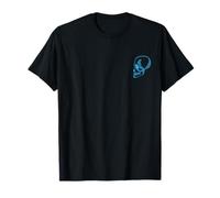 Original Blue Skull Design-Skate Surf Art Logo T-Shirt