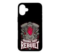 Original Body Rebuilt Heart Surgery Biker Engine Case for iPhone 16 Plus