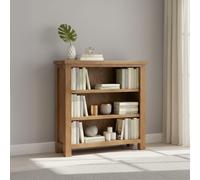 Original Bookcase - Low - Rustic Oak