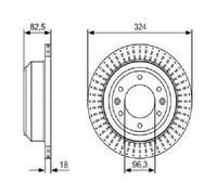 Original BOSCH Brake Disc 0 986 479 U29 For Hyundai