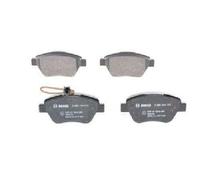 Bosch BP1023 - Brake Pads Car Front Axle - Bosch Quality - Reduced Noise and Dust - ECE-R90 Certified - Copper-Free - 1 Set of 4 Pads - With Accessories