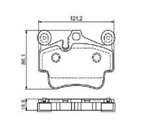 Original BOSCH Brake Pad Set Disc Brake 0 986 494 567 For Porsche