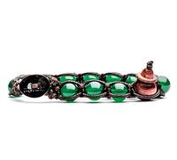 Original bracelet Tibetan Tamashii natural stones AGATE GREEN