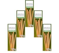 Original Breadsticks 125g X 5 Pack, Crunchy Baked Dough Sticks for Hummus and Dips,Classic Savory Snack for Kids & Adults,Vegetarian Friendly,Authentic Italian Recipe Style