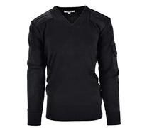 Original British Police Sweater Black V-Neck Long Sleeve Men Pullover Military Security Jumper 3X-Large