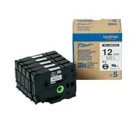 Original Brother HGe-231V5 Black On White 12mm High Grade Laminated P-Touch Labe