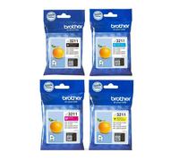 Genuine Brother LC3211 Value Pack K/C/M/Y Ink Cartridges - Vat Inc