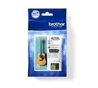 Original Brother LC421XL MultiPack 4 Cartridges BK CMY OVP DATE 11/2024