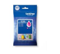 Brother LC528M. Supply type: Single pack Colour ink page yield: 5000 pages Printing colours: Magenta Quantity per pack: 1 pc(s)
