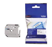 Original Brother M-K231SBZ Black On White 12mm P-Touch Labelling Tape (MK231SBZ)