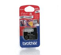 Original Brother MK221SZ 9mm Plastic Tape - Black on White 4 Metres