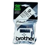 Original Brother P-Touch MK221BZ 9mm Plastic Tape - Black on White