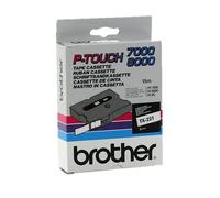 Original Brother P-Touch TX221 9mm Gloss Tape - Black on White
