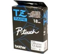 Brother Tze-N241 - Black On White - Roll (1.8 Cm X 8 M) 1 Cassette(S) Non-Lamina