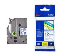 Original Brother TZe-133 Blue On Clear 12mm Laminated P-Touch Labelling Tape