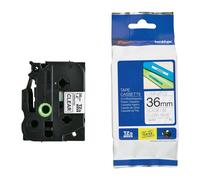 Original Brother TZe-161 Black on Clear 36mm Laminated P-Touch Labelling Tape